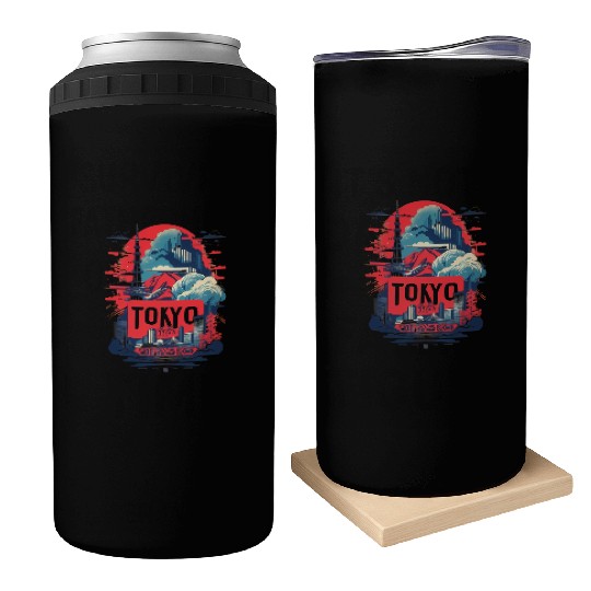 Can Coolers with distinctive Tokyo design