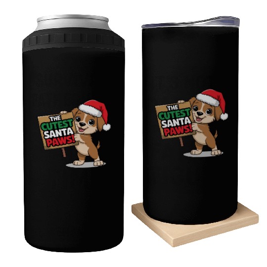 Cutest Santa Paws Can Coolers