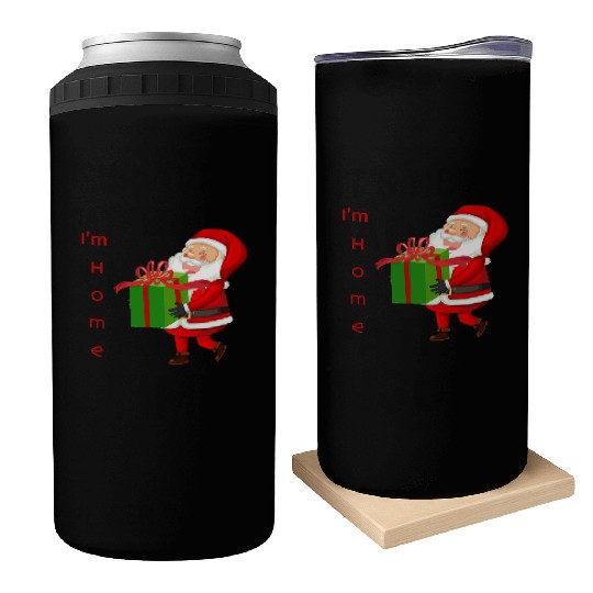 Santa's Joyful Return Can Coolers
