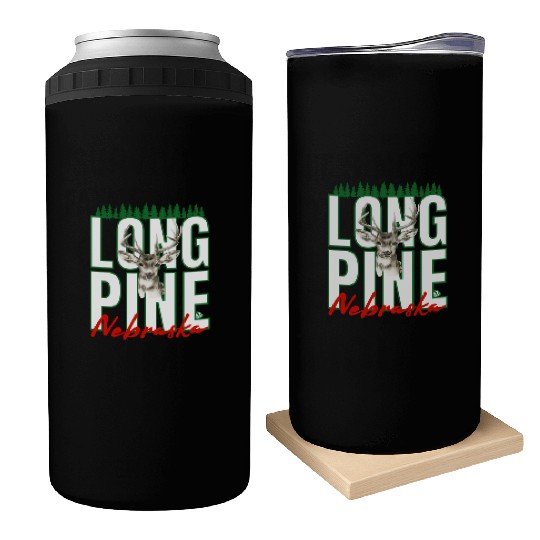 LONG PINE NEBRASKA DEER Family Design Can Coolers