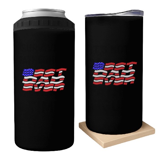 Best Dad Ever US Flag Can Coolers