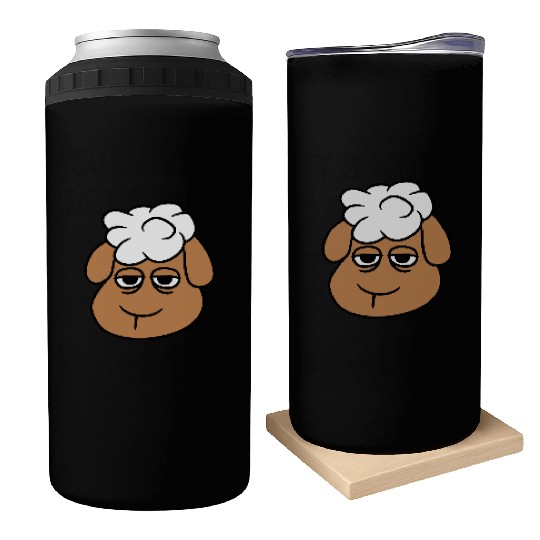 Sheep Tired Bored Empty Look Head Face Unhappy Sad Can Coolers