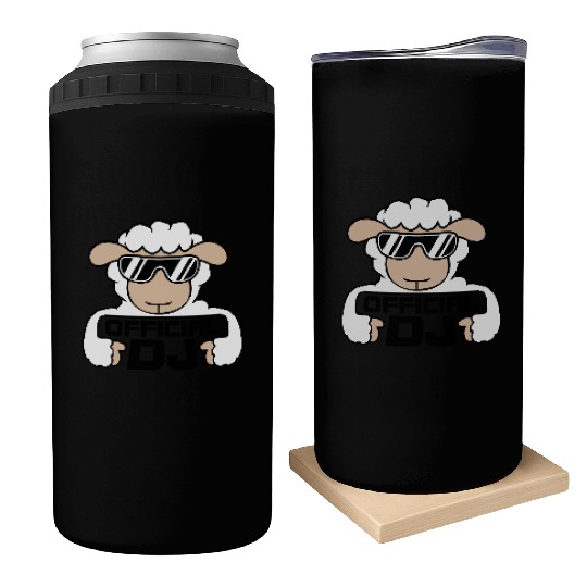 Sheep Official Dj Sunglasses Party Lamb Music Cool Can Coolers