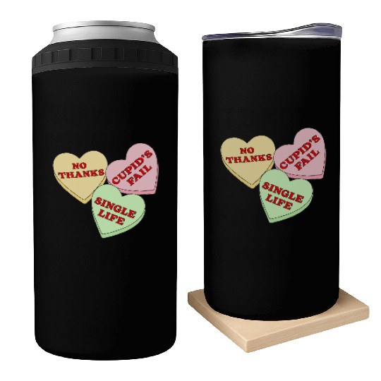 Valentines Candy Hearts Can Coolers