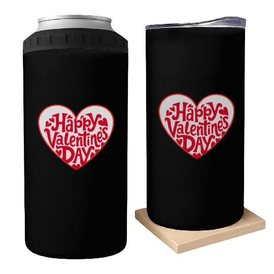 happy valentines day; love;Valentin;romantice;red Can Coolers