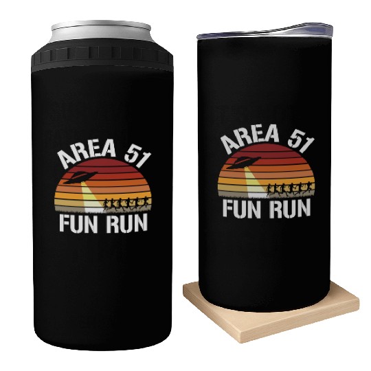 Area 51 Fun Run I Aliens UFO Roswell Alien Can Coolers