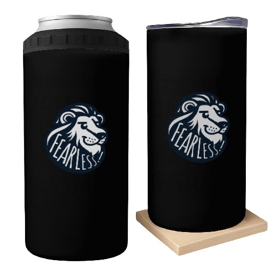 fearless lion Can Coolers