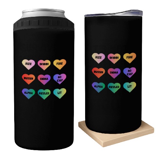 Skibidi Valentine's Day - Funny Valentine's Day Can Coolers