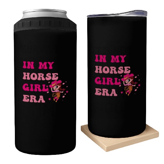 In My Horse Girl Era – Cute Equestrian Aesthetic Can Coolers