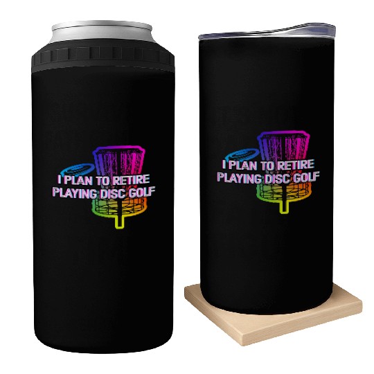 Retire and Play Disc Golf Hobby Retirement Can Coolers