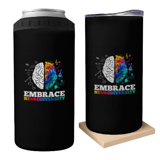 Embrace Neurodiversity Autism Awareness Can Coolers