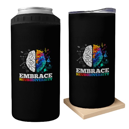 Embrace Neurodiversity Autism Awareness Can Coolers