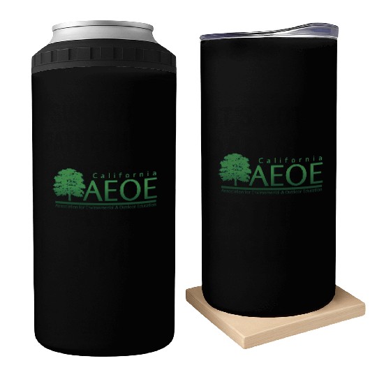 AEOE Logo Green Can Coolers