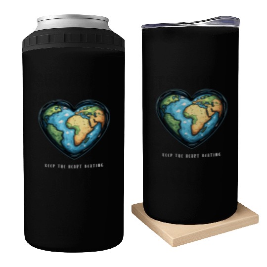 Keep the Heart Beating Environment Earth Day Earth Can Coolers