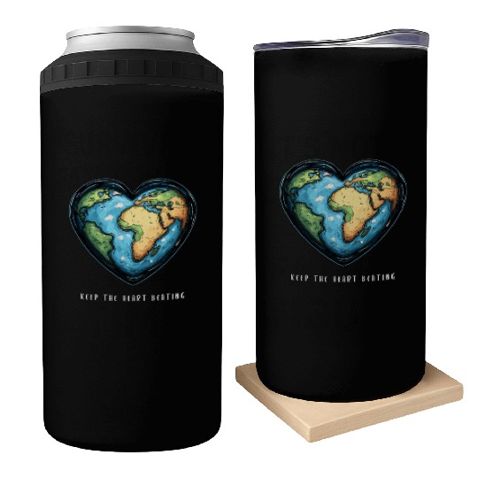 Keep the Heart Beating Environment Earth Day Earth Can Coolers