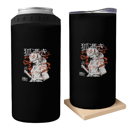 Kitsune Warrior Spirit Can Coolers