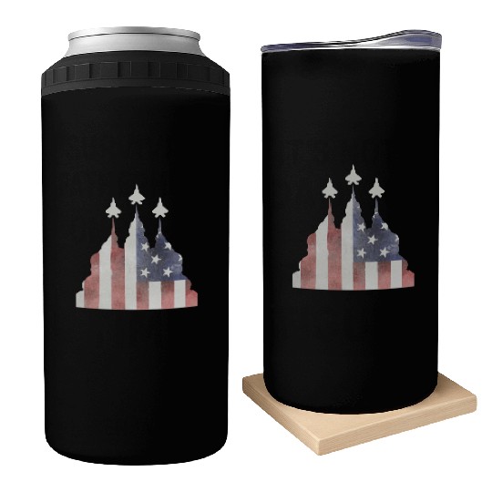 Patriotic Flyby F-22 Raptor Can Coolers