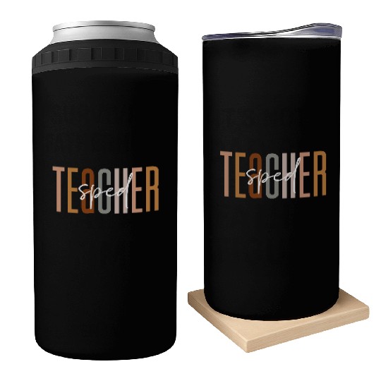 Sped Teacher Squad Crew Funny Special Education Can Coolers
