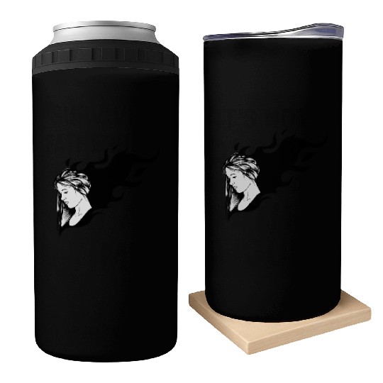 sad girl Can Coolers