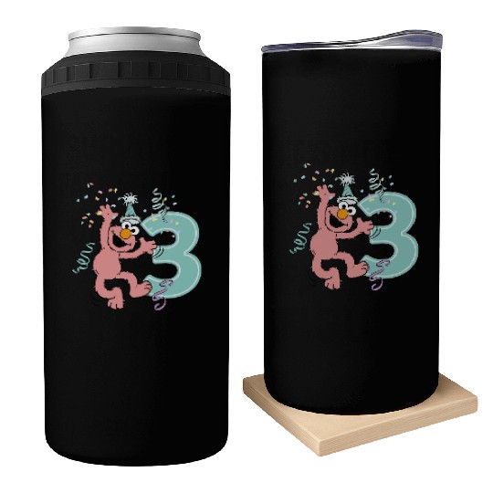 Sesame Street Birthday Design With Elmo 3 Years Can Coolers