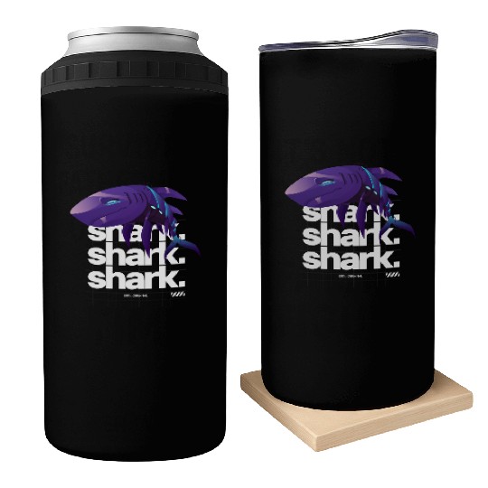Futuristic Cyber Shark Design Graphic Streetwear T Can Coolers
