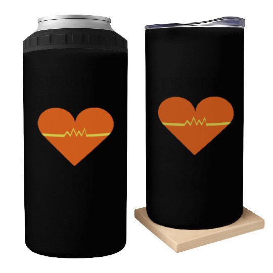 Heartbeat with Heart health care and Cardiac Can Coolers