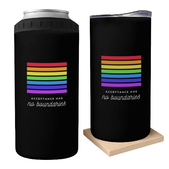 Acceptance Has No Boundaries Pride Graphic Can Coolers