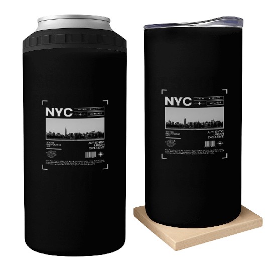 New York City of Dreams, Iconic Skyline Can Coolers