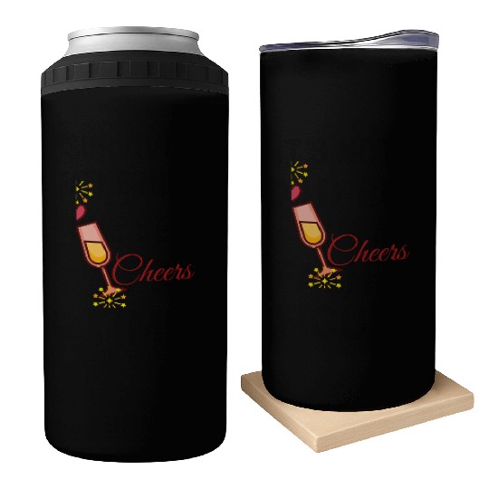 Unisex Can Coolers – Fun Party Vibes Can Coolers for couple
