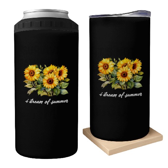 Sunflower Summer Dream Can Coolers