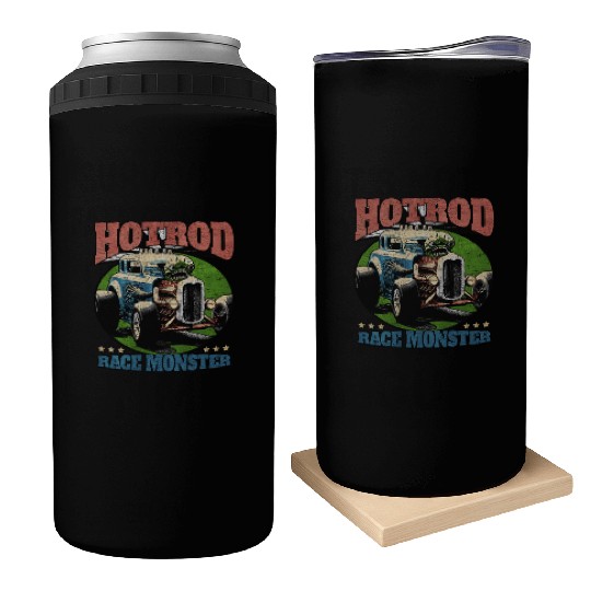 Hot Rod Monster Retro Race Can Coolers