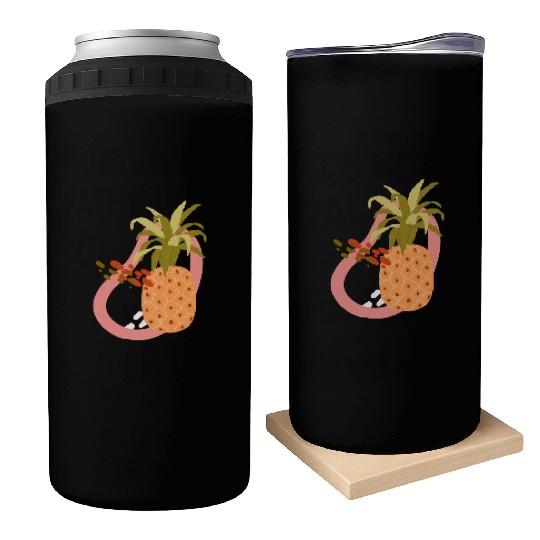 summer time tropical fruit Realistic Pineapple Can Coolers