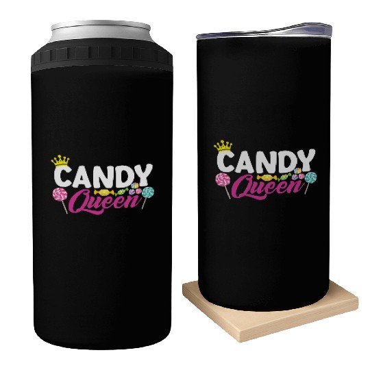 Funny Candy Queen Lollipop Lover Design 01 Can Coolers