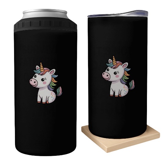 Believe in Magic – Cute Rainbow Unicorn Fantasy Can Coolers