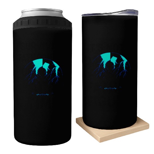 Royal Blue Lightning shadow Can Coolers