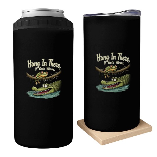 Hang In There – Dark Humor Sarcastic Can Coolers