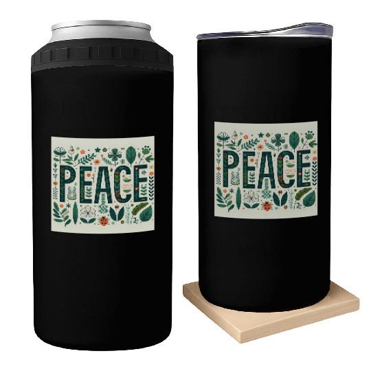 Peaceful Botanical  Can Coolers