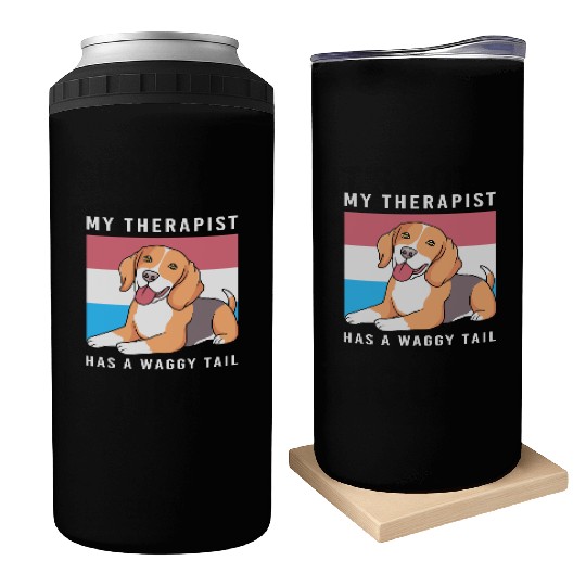 Therapy Dog Lover Psychology Therapist Can Coolers
