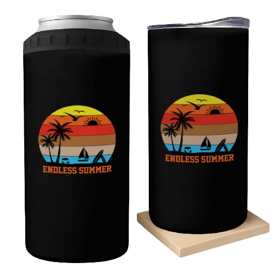 Endless Summer Sunset Design Can Coolers