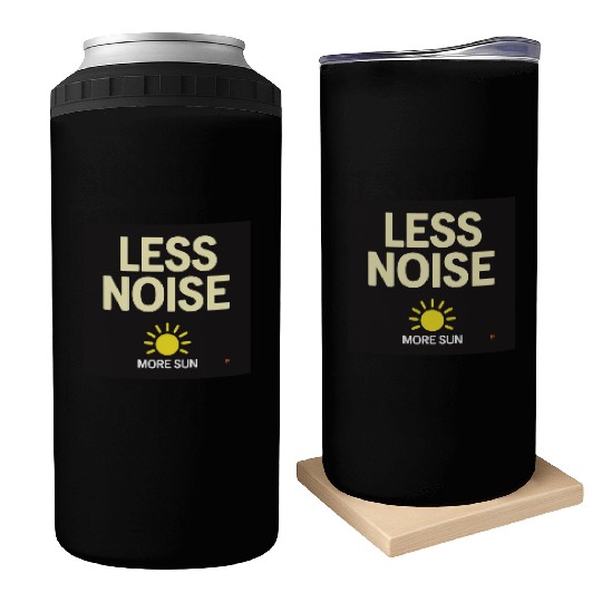 Less Noise More Sun Graphic Can Coolers