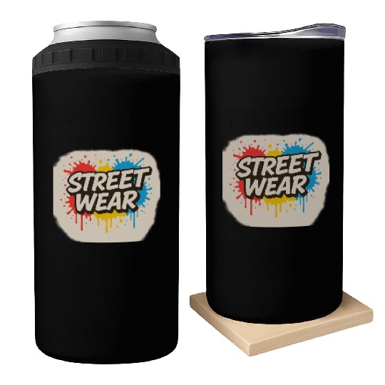 Vibrant Street Wear Graffiti Style Can Coolers