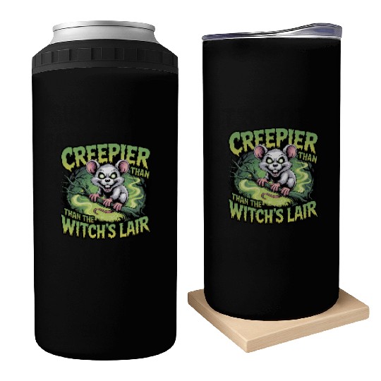 Creeper Mouse in Witch's Lair Design Can Coolers