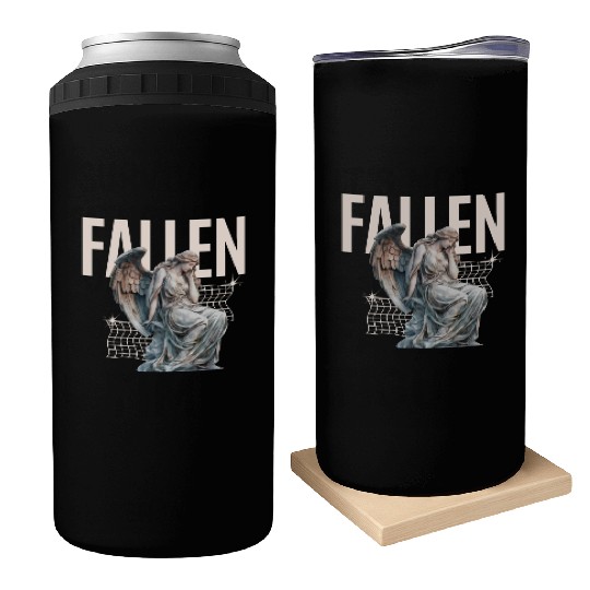 Reflective Angel Sculpture Design Can Coolers