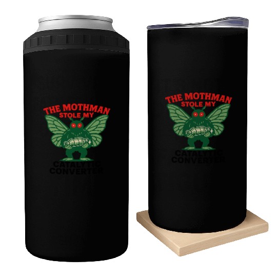 The Mothman Stole My Catalytic Converter – Green M Can Coolers