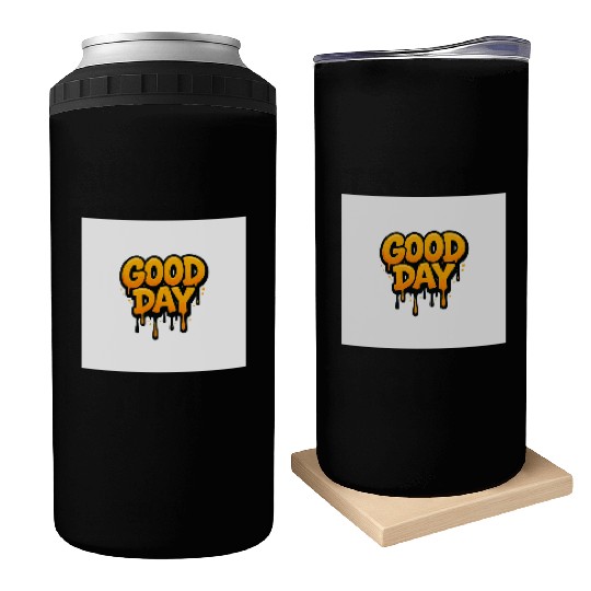 Graffiti Style Good Day Text Design Can Coolers
