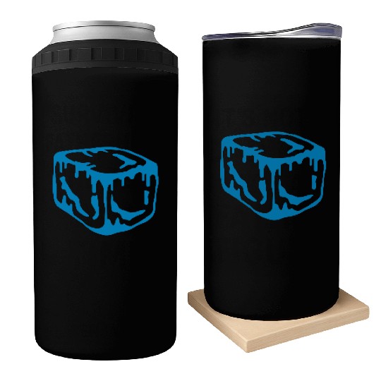 Ice Cube Design Can Coolers