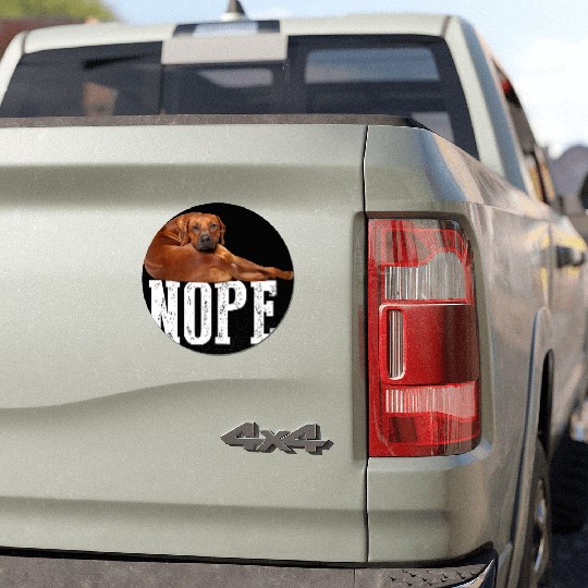 Nope Lazy Rhodesian Ridgeback Car Magnets Dog Lover Gi