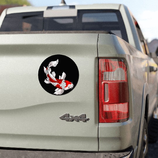 Japanese Koi Fish Carp Nishikigoi Taisho Sanke Car Magnets