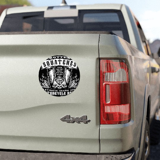 Rotten Squatches Stinkin' Skunk Ape Rally Car Magnets