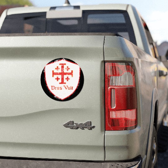 Deus Vult Car Magnets